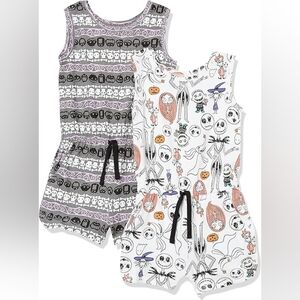 The Nightmare Before Christmas Girls' Tank Romper Set Of 2